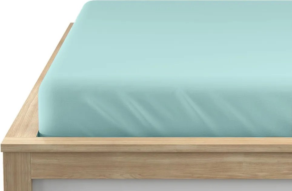 Jersey lepedő EXCLUSIVE világos mentolzöld 160 x 200 cm