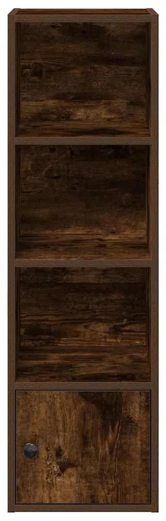 füstös tölgy színű szerelt fa könyvszekrény 31x24x102 cm