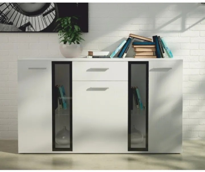 Komód, fehér, SALESA II.