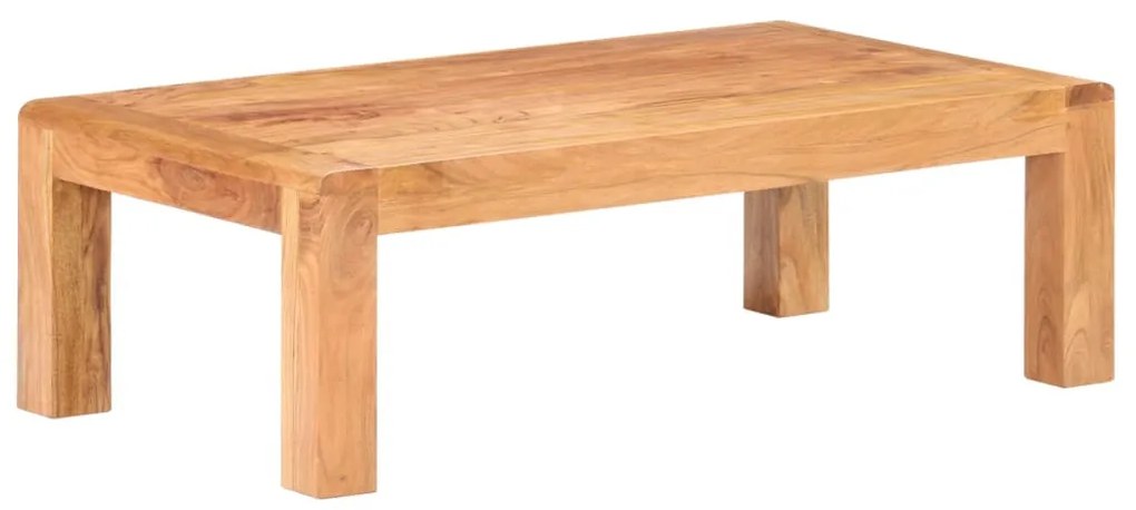 Tömör akácfa dohányzóasztal mézszínű felülettel 110x60x35 cm