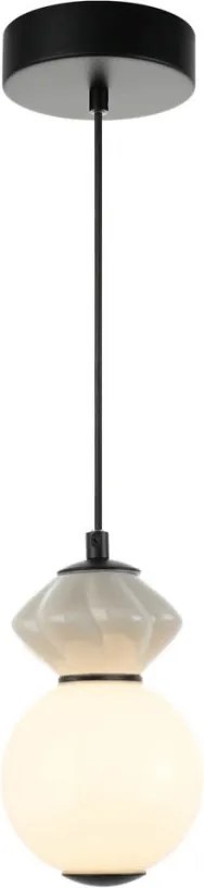 ITALUX PND-94921-1A-BK BALOS Egyágú Függesztett Lámpa Fém LED IP20