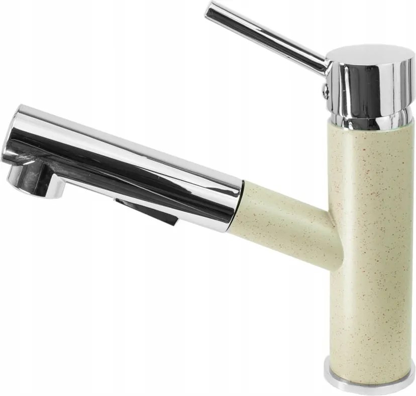 Konyhai csaptelep kihúzható kifolyócsővel CADO2 bézs Gamma