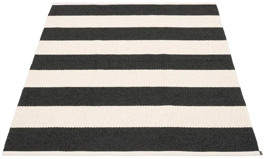 Fekete-fehér kültéri-beltéri szőnyeg 140x180 cm Bob Black Vanilla – Pappelina