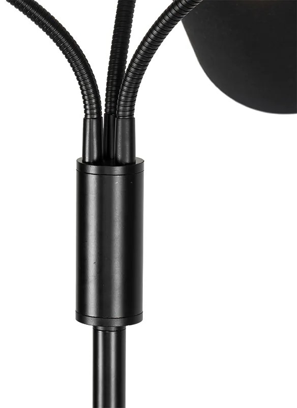 Modern állólámpa fekete 3-lámpás - Carmen