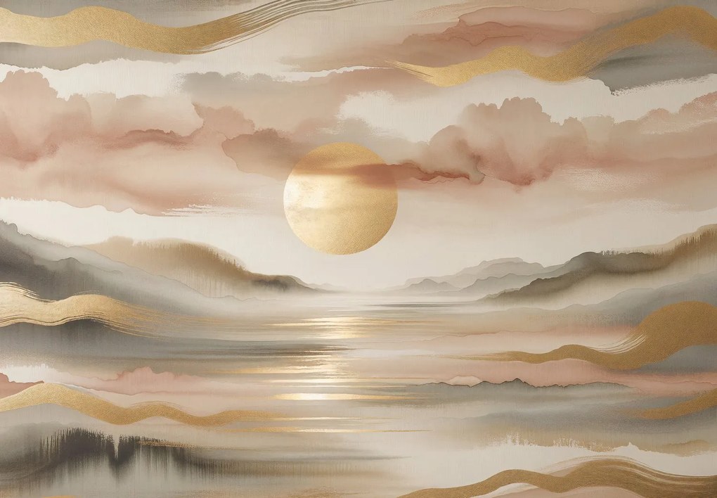 Fotótapéta - Nap arany absztrakcióban (147x102 cm)