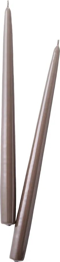 TWIN FLAME gyertya 31cm 2 db , tópszín