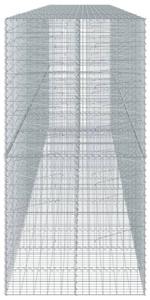 horganyzott vas gabion kosár fedéllel 700 x 100 x 200 cm