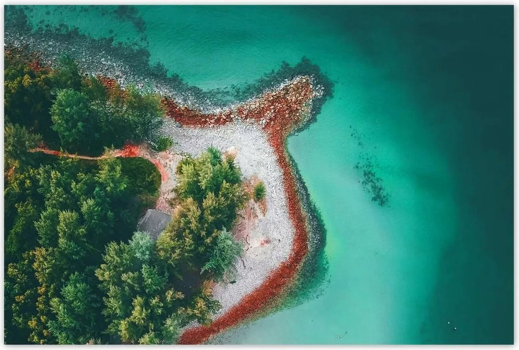 Poszterek 120x80 Trópusi pálmafák szigete