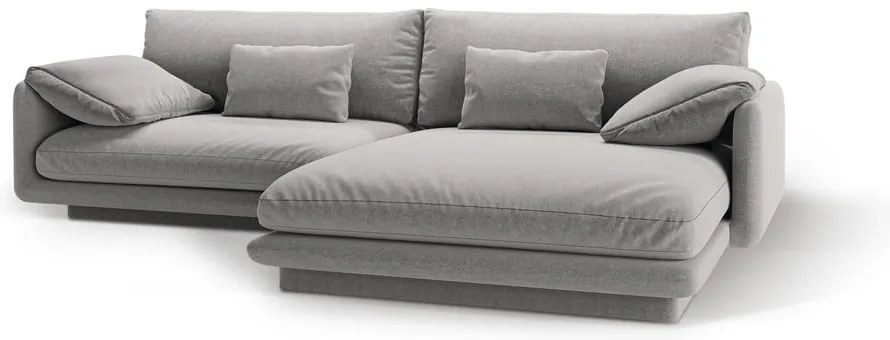 Világosszürke sarokkanapé (jobb oldali) Torino – Micadoni Home