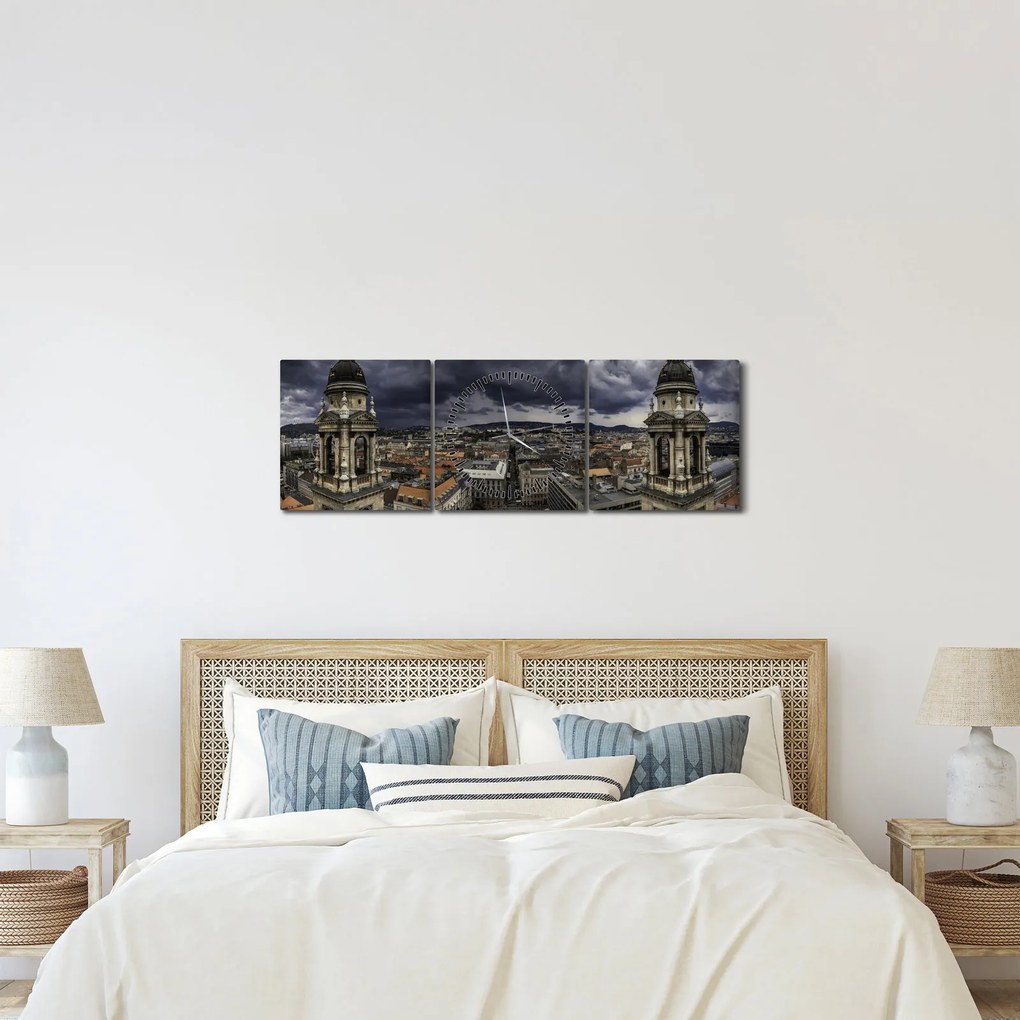 A bazilika képe (órával) (90x30 cm)