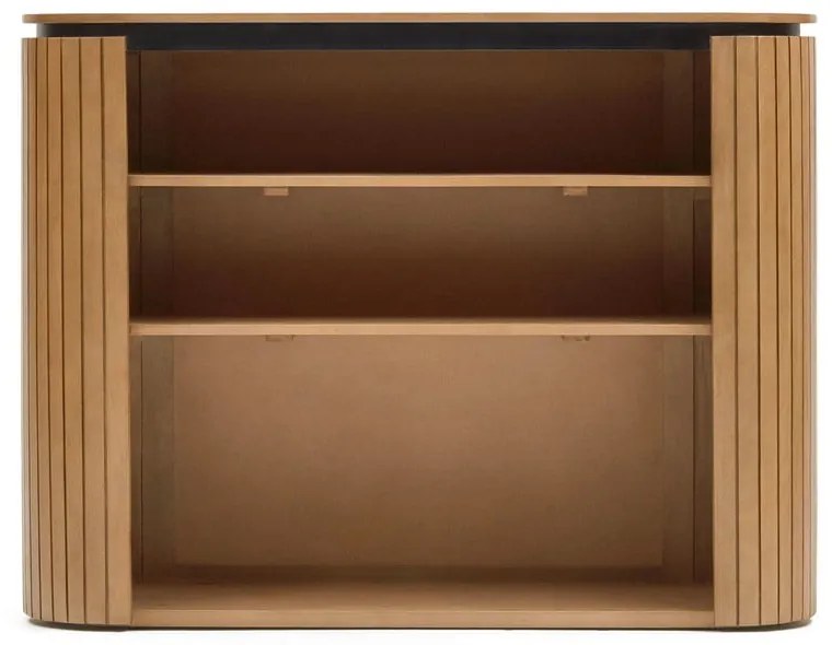 Természetes színű mangófa könyvespolc 120x90 cm Licia - Kave Home