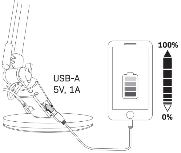 LED Dimmelhető érintős asztali lámpa OPTIMUM LED/7W/230V 3000/4000/6000K
