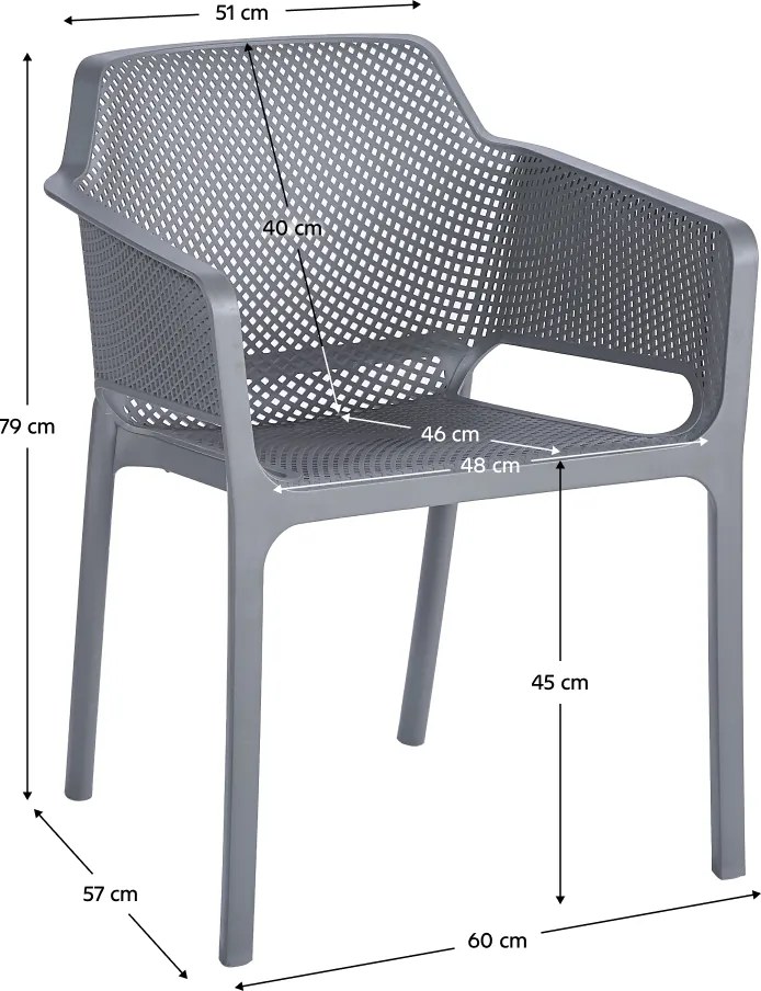 Rakásolható szék, szürke, LAVTON