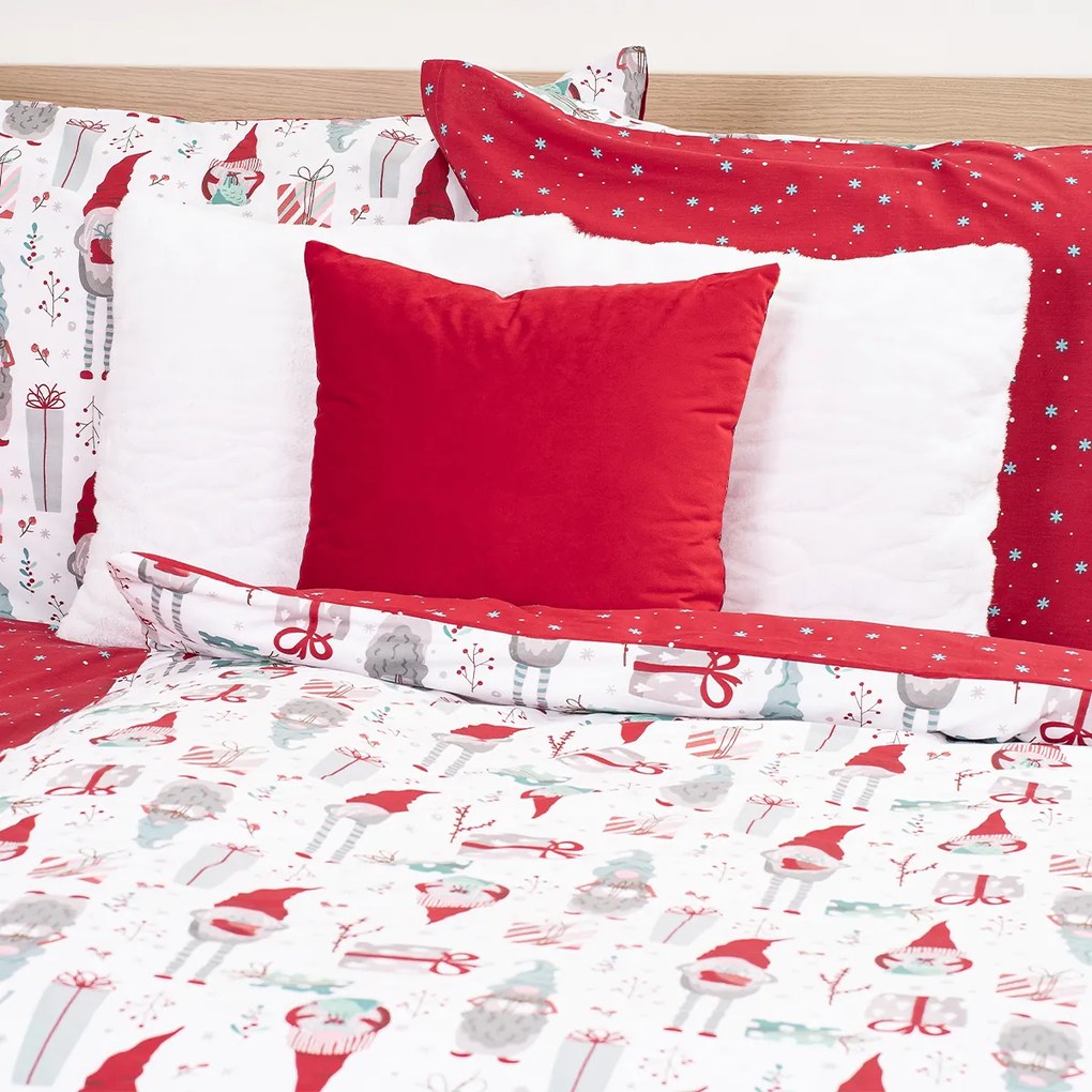 4Home Pamut ágynemű Christmas Elf , 140 x 200 cm, 70 x 90 cm