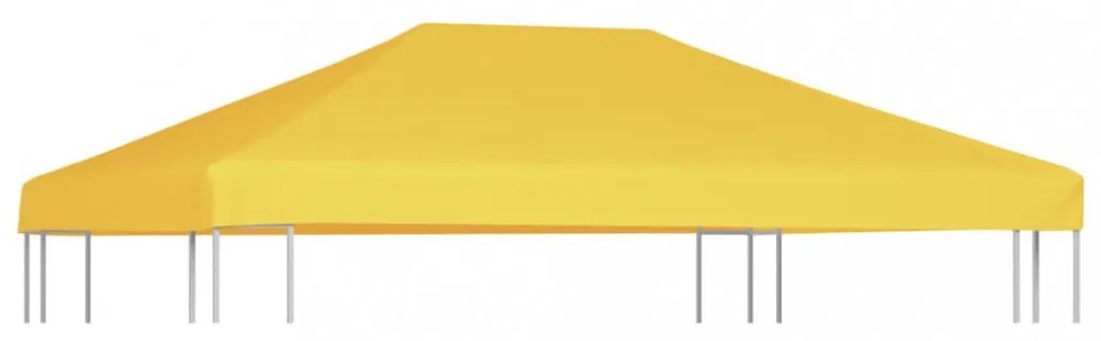 sárga pavilon-tetőponyva 270 g/m² 4 x 3 m