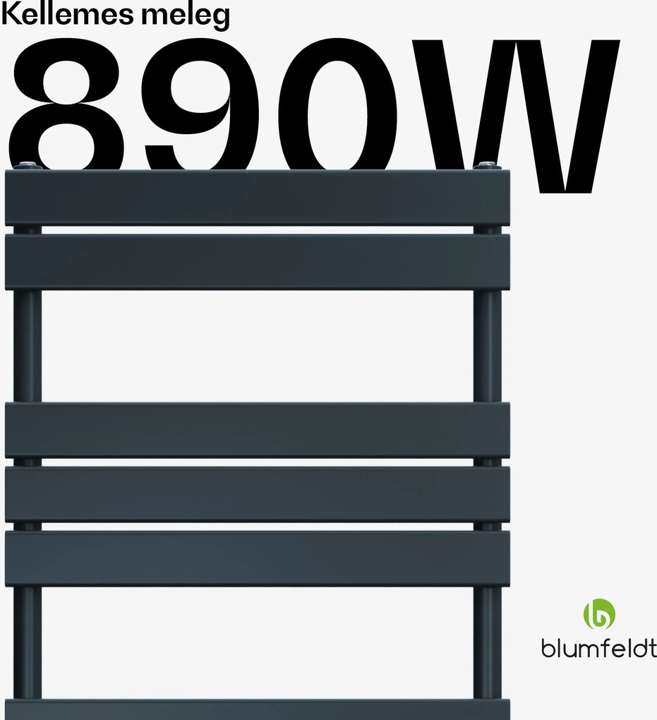 Blumfeldt Fairmont radiátor, 60 x 180 cm, falra szerelhető, modern kivitel, meleg víz