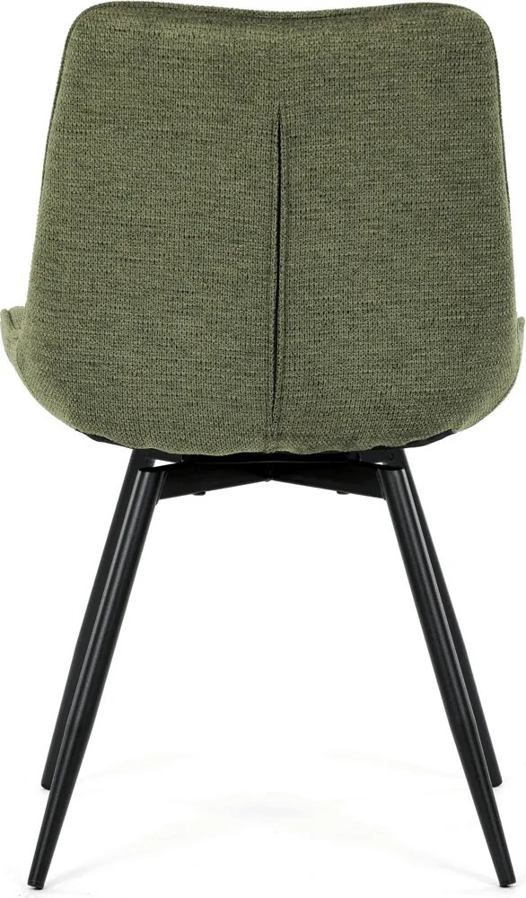 Jídelní židle, zelená, látka, HC-T1130 GRN2