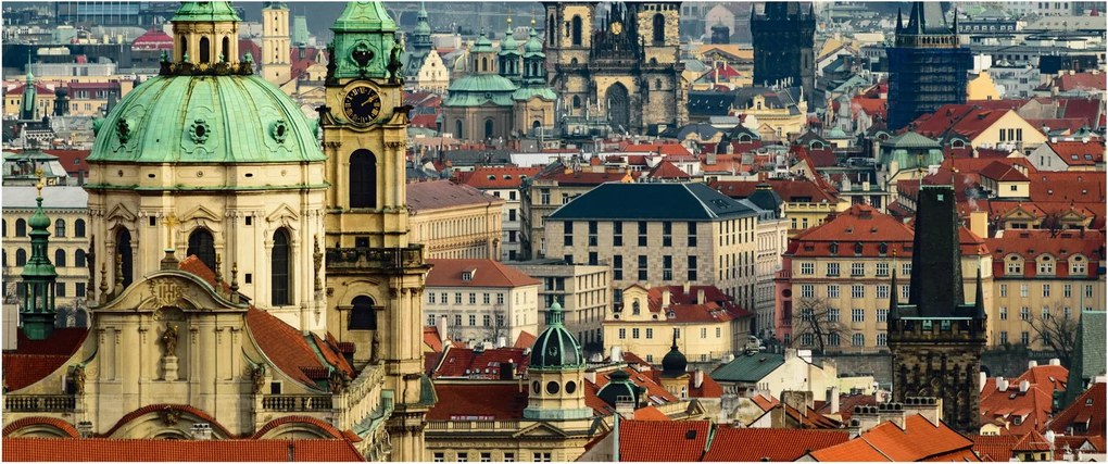 Kép - Prágai panoráma (120x50 cm)