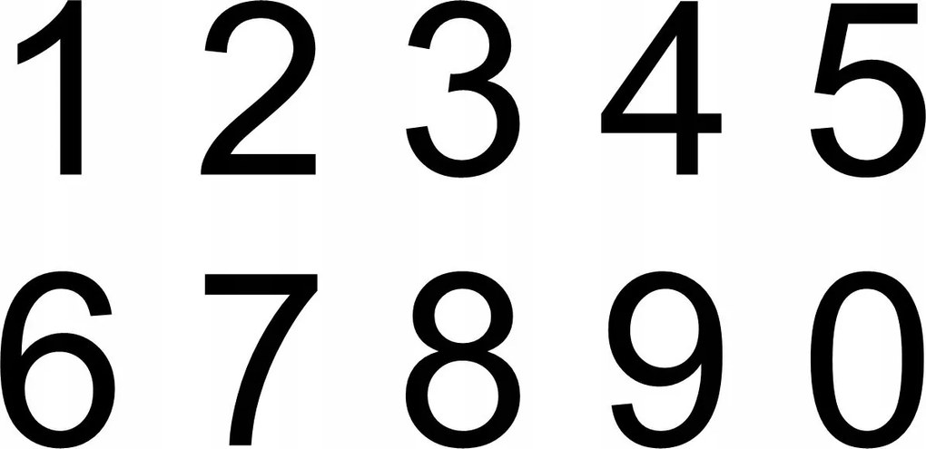 Extra Nagy Jól Olvasható Számjegy házszám cím 30 cm