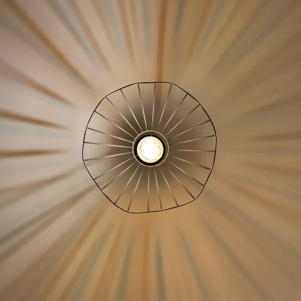 Brilagi - LED függeszték kábelen CERIA WIRE 1xE27/40W/230V Ø 40 cm fekete