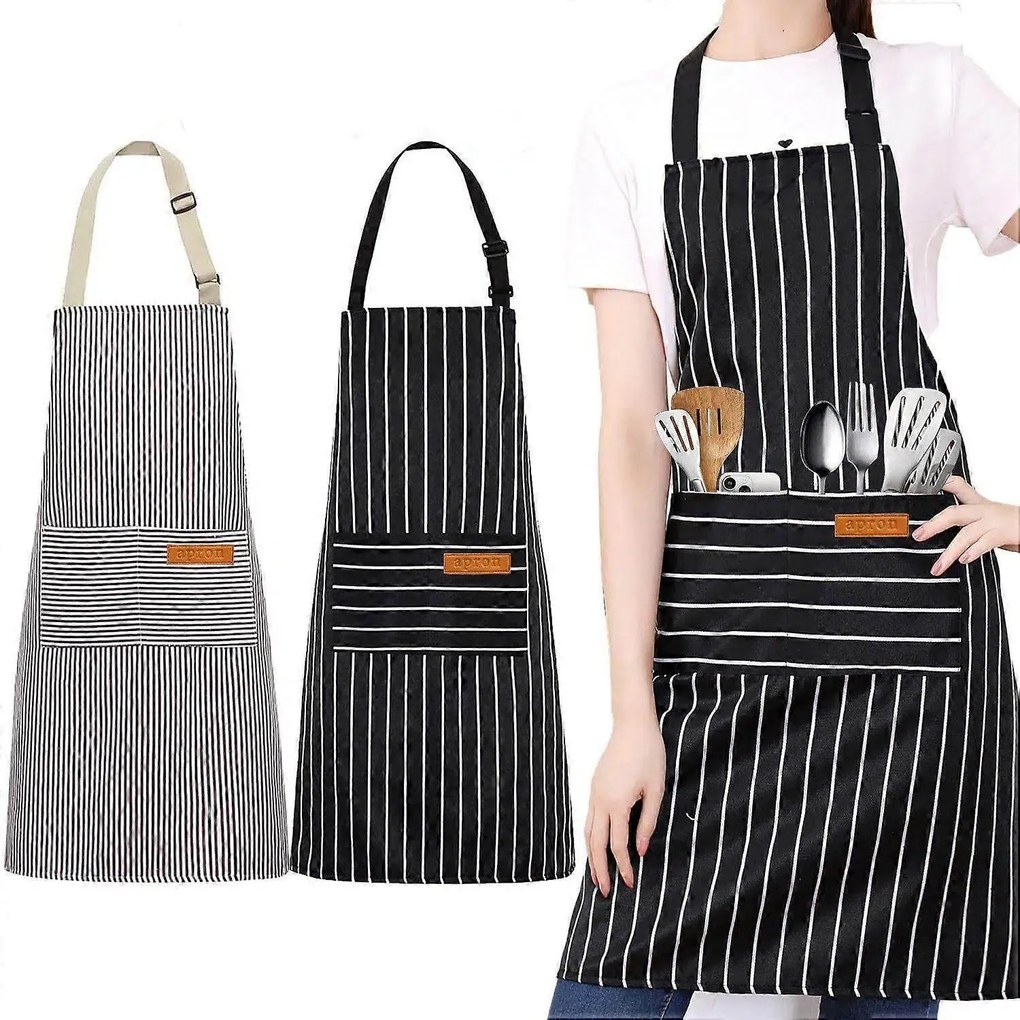 2 Konyhai Kötény Vendéglátóipari Védőkötény Zsebbel