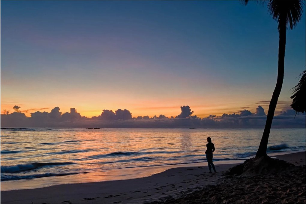 Kép egy nőről a tengerparton (90x60 cm)