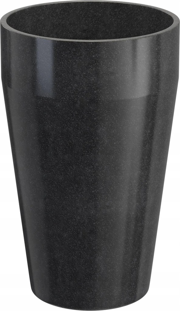 Fekete Ovális Virágtartó Florina High M Gránit kert