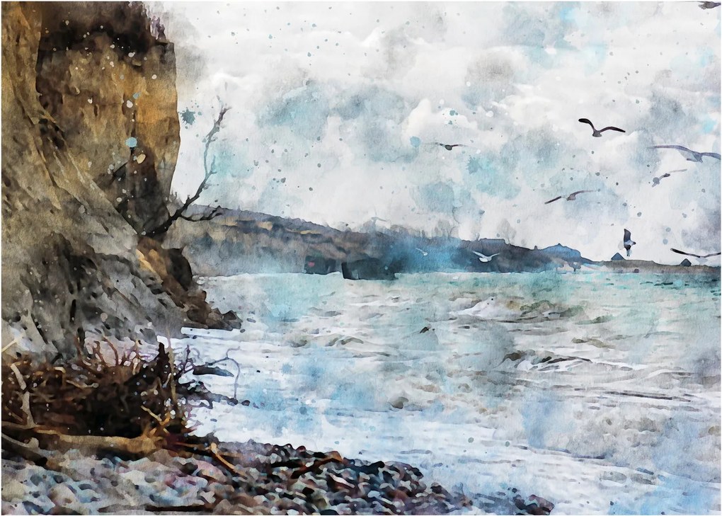 Kép - Zátony, akvarell (70x50 cm)