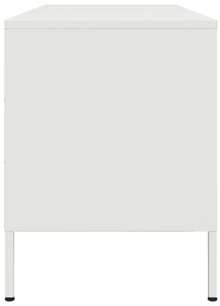 fehér acél TV-szekrény 100,5 x 39 x 50,5 cm