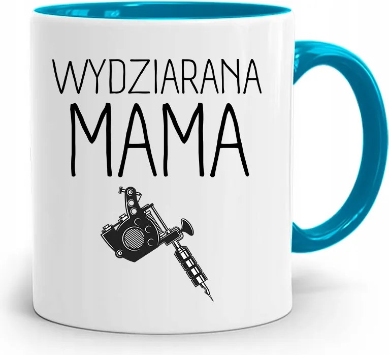 Kék Bögre Anyukáknak Kötött Anya Ajándék fényképes nyomattal