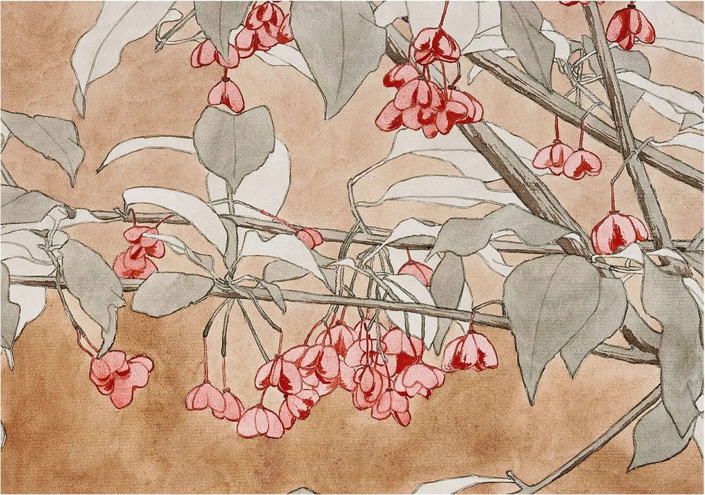 Fotótapéta Flizelin a Hálószobába Nappali Virágos harmónia 208x146 Ragasztó