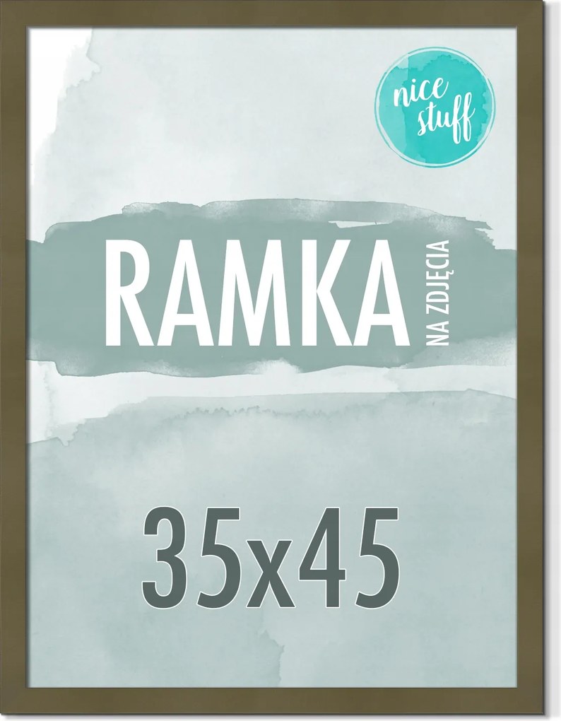 Képkeret 35x45 Képkeret Fotó 45x35 Olívazöld