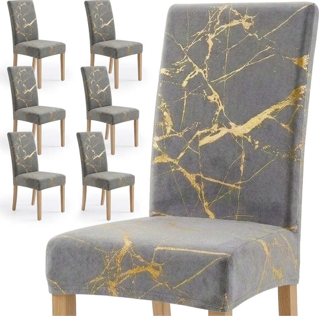 Székhuzat Velúr Univerzális 6DB-OS Szett Szürke-arany