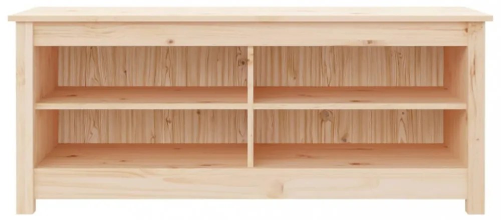 tömör fenyőfa cipőtároló pad 110 x 38 x 45,5 cm