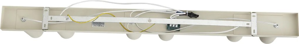 Modern, állítható, bézs színű, 100 cm-es, 6 ágú mennyezeti lámpa - Renna