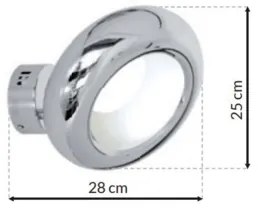 LED Fali lámpa MERCURIO 1xLED/12W/230V