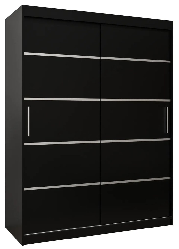 Ruhásszekrény 180 cm Verika 1 180 (fekete). 1063722