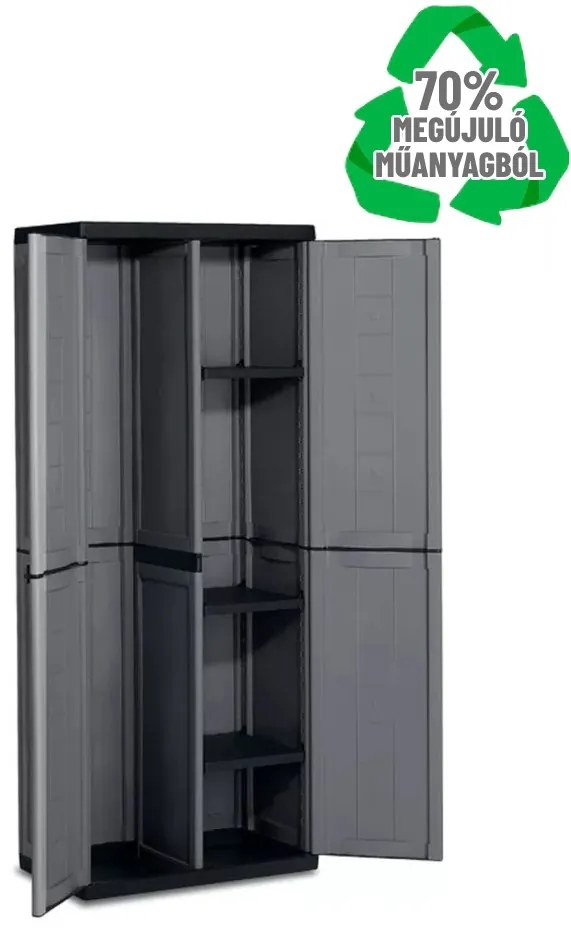 Keter Jolly Utility műanyag szekrény antracitszürke 9734
