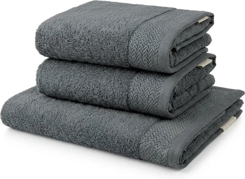 Ručník CLYR 50x100 cm sötétszürke, 100% pamut