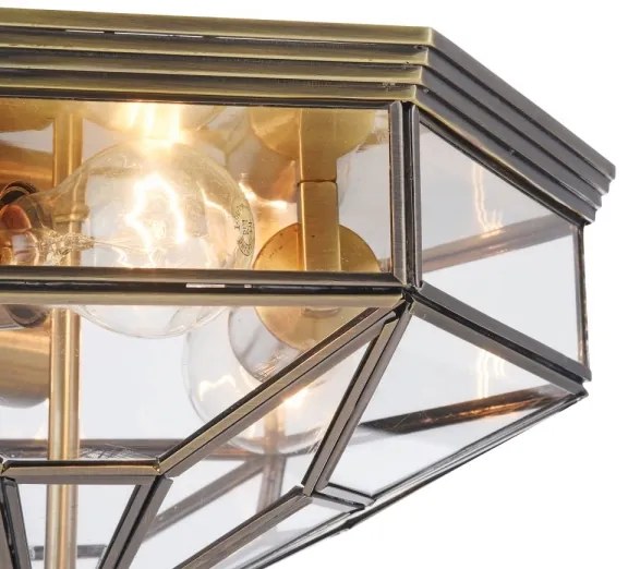 Maytoni H356-CL-03-BZ - Mennyezeti lámpa ZEIL 3xE27/60W/230V