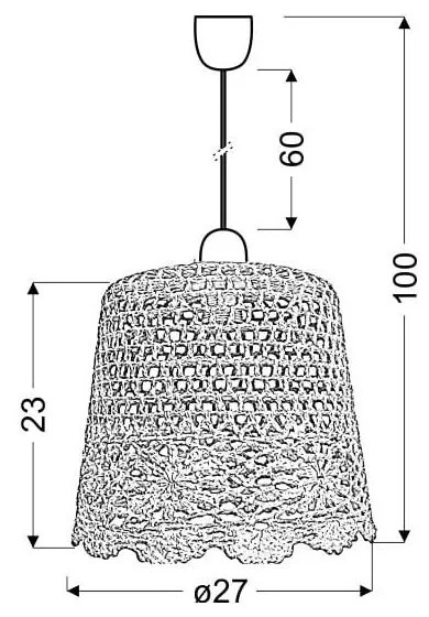 Rózsaszín függőlámpa Nonna – Candellux Lighting