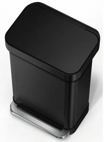 Simplehuman Téglalap alakú pedálos szemetes 45 l,fekete