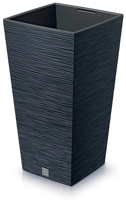 FURU SQUARE 24 cm-es virágtartó, antracit, 24 cm