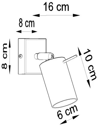 Brilagi -  LED Fali spotlámpa ASMUS 1xGU10/7W/230V fekete