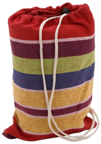 Függőágy 200x100 cm piros/sárga