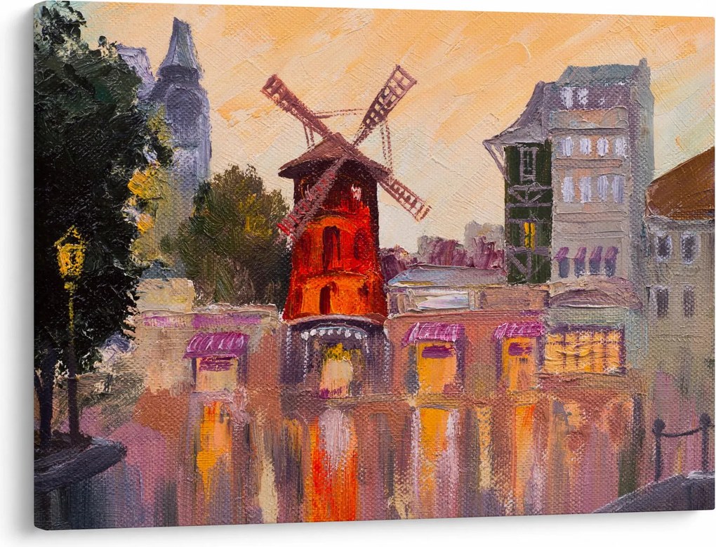 Kép - Moulin rouge, Párizs, Franciaország (70x50 cm)
