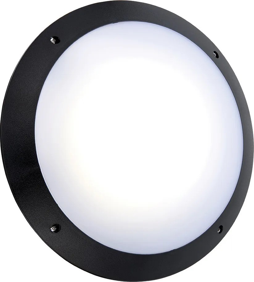 ENDON 78607 SERAN MICROWAVE Modern Kültéri Fali Lámpa Matt Fekete, Opál LED IP44