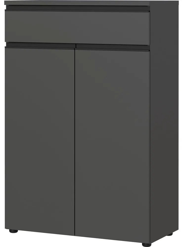 Antracitszürke szekrény 81x120 cm Bedano – Germania