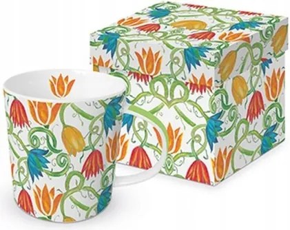 Nagy Porcelán Bögre Venezia Velencei virágok