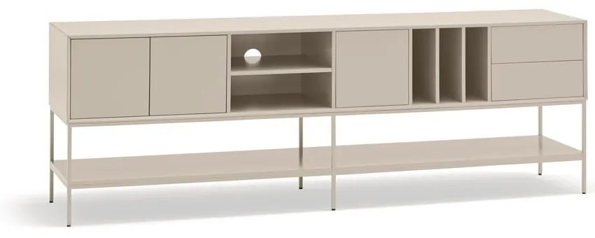 Krémszínű TV-állvány 220x74x45 cm Platt – Teulat